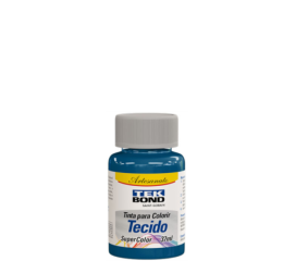 TINTA TECIDO 37ML AZUL CIANO C/12